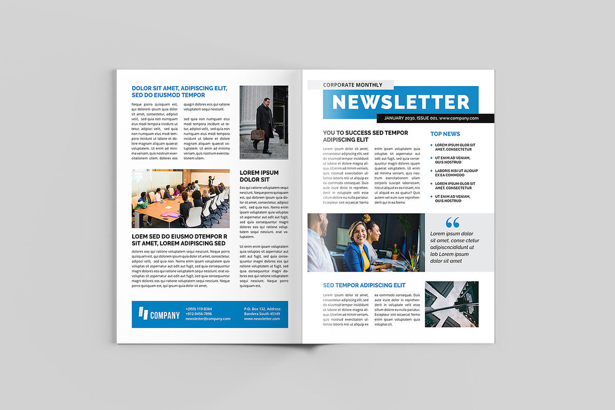Newsletter Template, a Magazine Template by xtratimebd