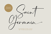 Saint Germain – Handwritten Font, a Script Font by Fikryal Studio (Thumbnail 1 of 15)