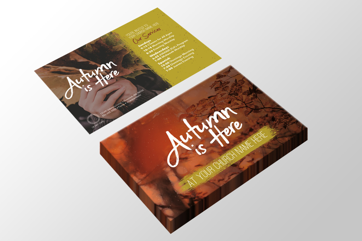 Autumn Is Here Large Invite Card, an Invitation Template by Team Alabaster (Photo 1 of 3)