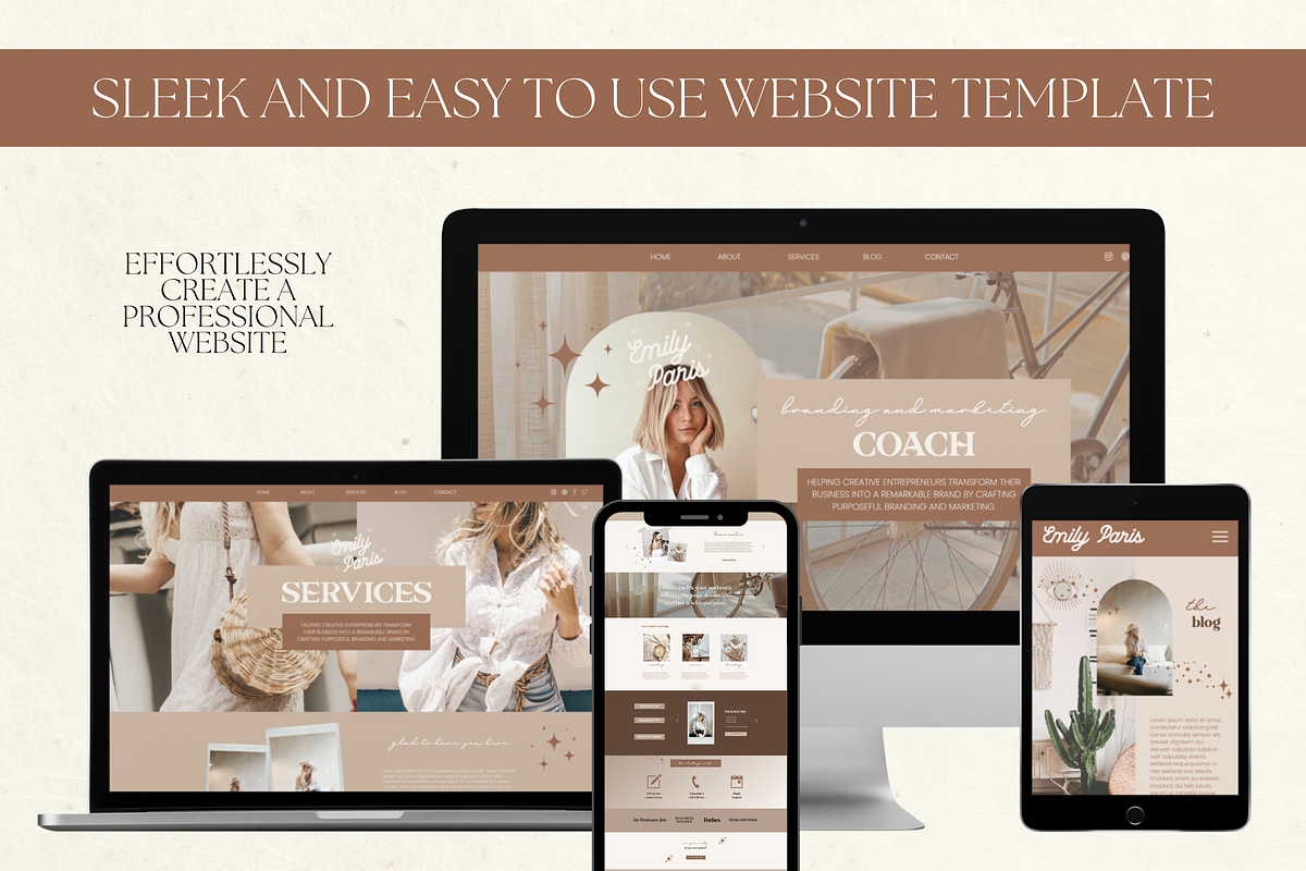 Showit Website Template Life Coach, an App Template by Branding Babe Co. (Photo 2 of 9)