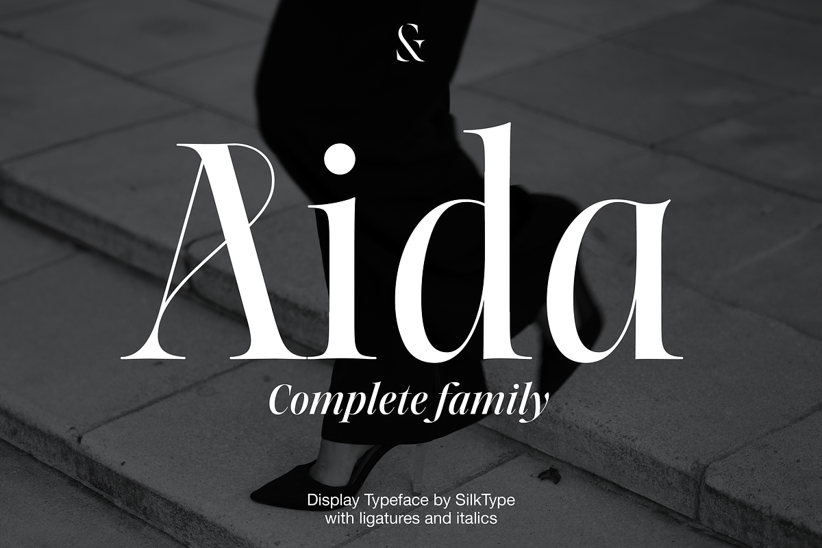 Aida | 10 Font Ligature Serif, a Font by Silktype (Photo 1 of 20)