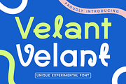 Velant Unique Experimental Font, a Font by PutraCetol Studio (Thumbnail 1 of 5)