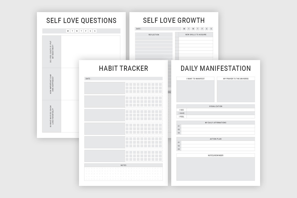 Life Self Help Planners InDesign, a Stationery Template by MNT-Creator (Photo 8 of 10)