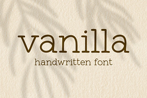 Vanilla Handwritten Typewriter Font