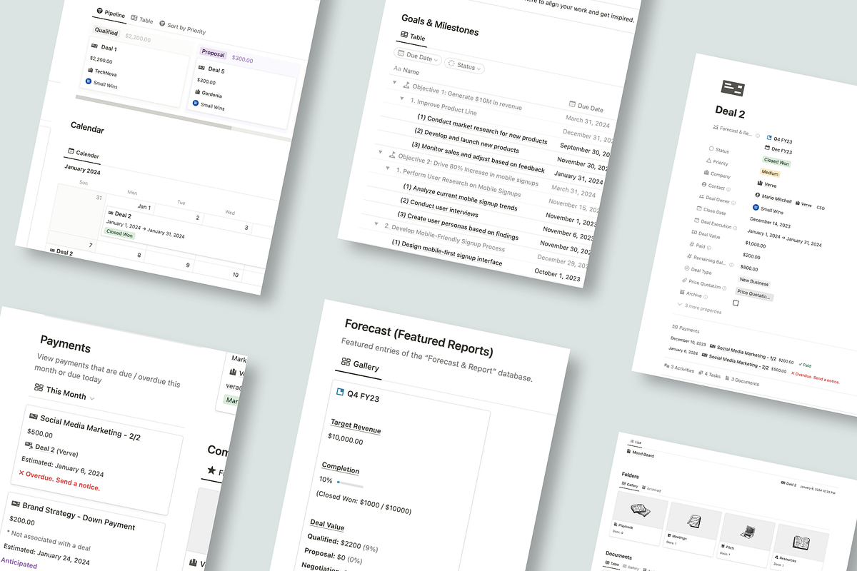 Notion CRM Elite, a Templates & Theme by Small Wins (Photo 5 of 5)