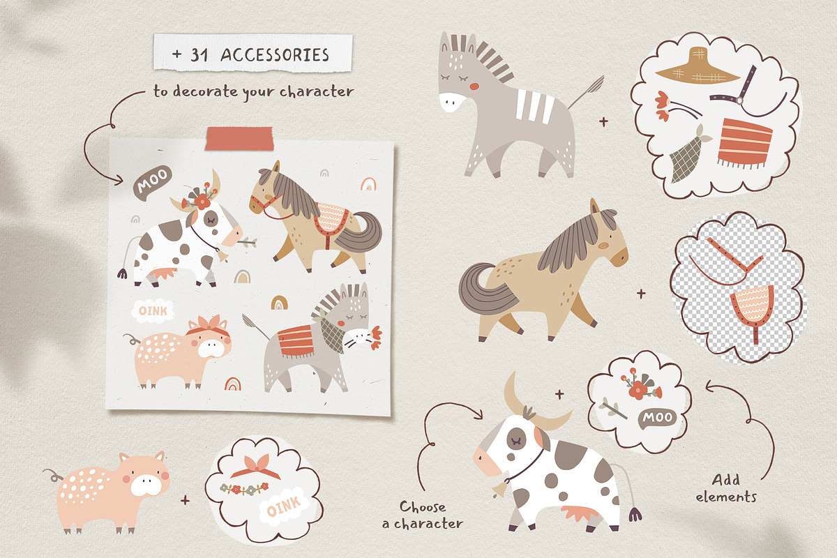 Busy Farm - Farm Animals, an Animal Illustration by Lori Room (Photo 8 of 19)