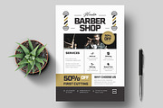 Modern Barber Shop Flyer Template, a Flyer Template by MightyDesign (Thumbnail 1 of 8)