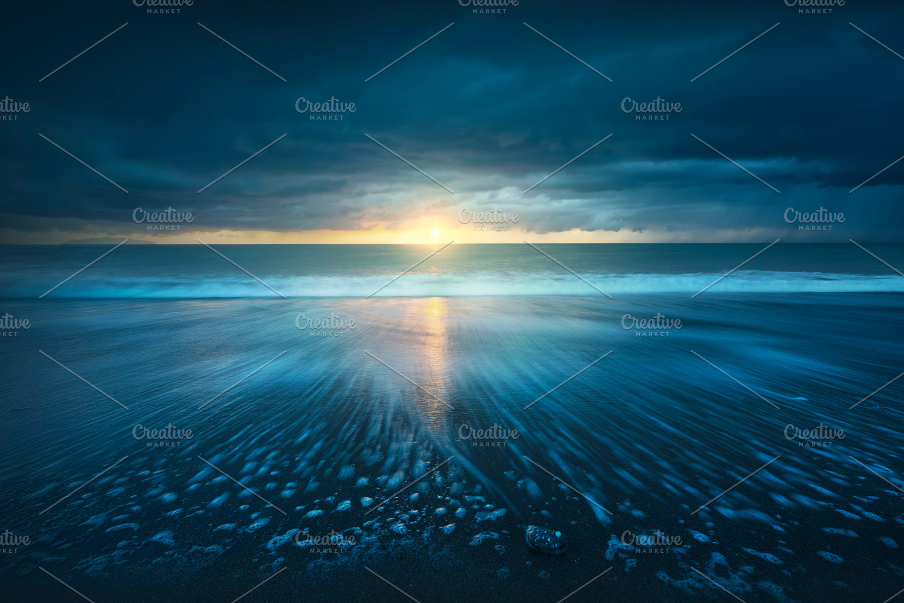 Sea at sunset after the thunderstorm, a Nature Photo by Stefano Orazzini