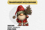 Whimsical Christmas Gnome Clipart, an Illustration by Dream Creation (Thumbnail 8 of 8)