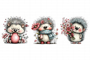 Whimsical Easter Hedgehog Clipart, an Illustration by Daily.Designs (Thumbnail 6 of 8)