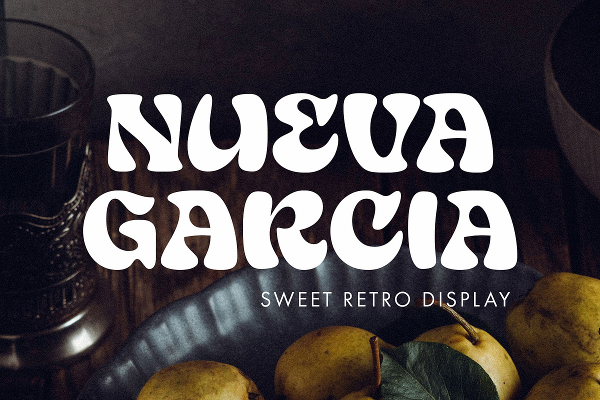 Nueva Garcia - Retro Display, a Serif Font by Arterfak Project (Photo 1 of 14)