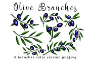 Olive branches set, an Illustration by Gennadi Digital Studio (Thumbnail 3 of 5)
