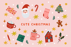 Cute Christmas vector clipart