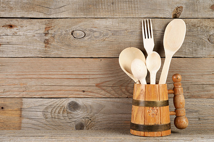 Wooden fork and spoon preview 6