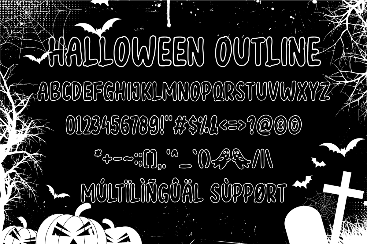 Halloween Include 4 File Fonts, a Script Font by NJ Studio (Photo 13 of 14)