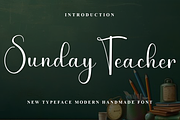 Sunday Teacher, a Handwritten Font by FreshTypeINK (Thumbnail 1 of 8)