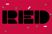 Quo Duo-Geometric display typeface, a Font by Srg® (Thumbnail 6 of 8)