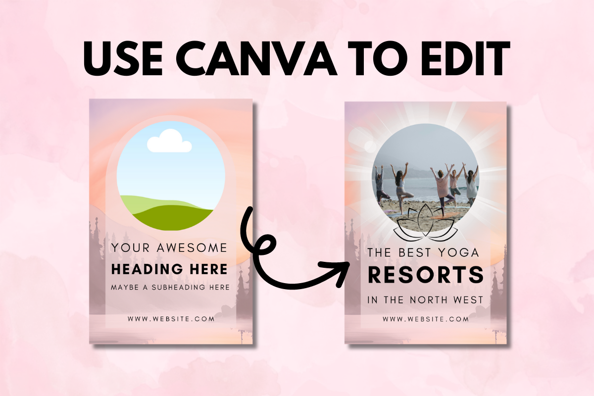 Pastel Pinterest Pin Canva Templates, a Social Media Template by MEDIA MINIMALIST (Photo 5 of 5)