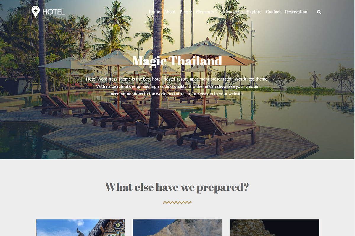 Hotel Spa & Resort WordPress Theme, a WordPress Template by Visualmodo (Photo 5 of 9)