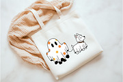 Сute Ghost Dog PNG, an Illustration by Watercolor design (Thumbnail 3 of 3)