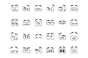 Cartoon eyes. Comic character eye, a Person Illustration by YummyBuum