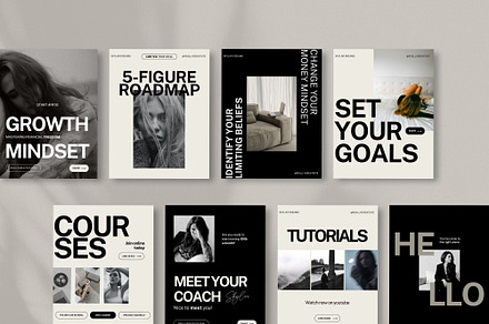 Aesthetic Instagram Posts Coach, a Social Media Template by Superhero Design Co.