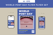 World Post Day Flyer Set, a Flyer Template by Lakhan1998 (Thumbnail 1 of 2)