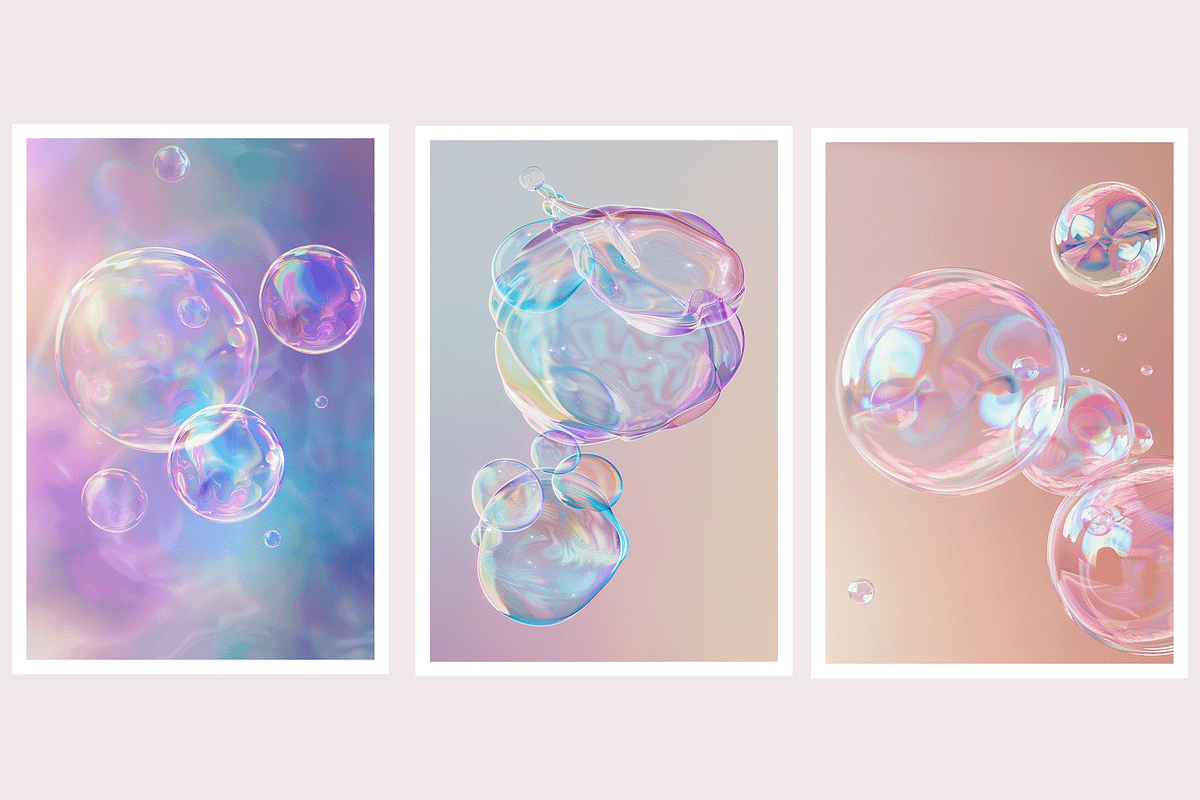 Buri Co - Iridescent Soap Bubbles, a Decorative Illustration by milatovar (Photo 4 of 22)