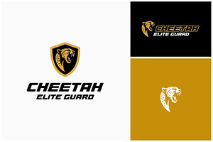 Cheetah Shield African Wildlife logo, a Branding & Logo Template by Enola99d