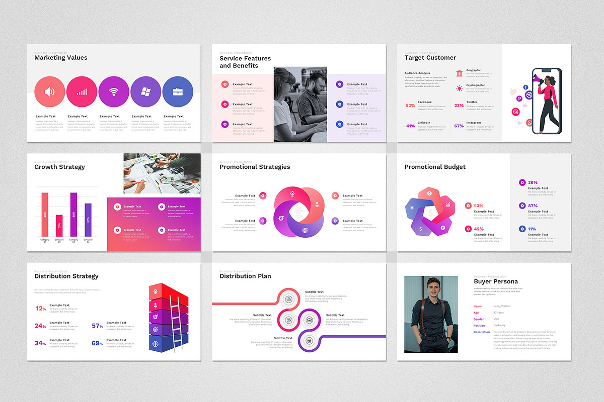 Marketing Plan PowerPoint Template, a Presentation Template by Design Vault (Photo 6 of 15)