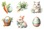Easter Bunny Clipart, an Illustration by DreamPrint404 (Thumbnail 3 of 6)