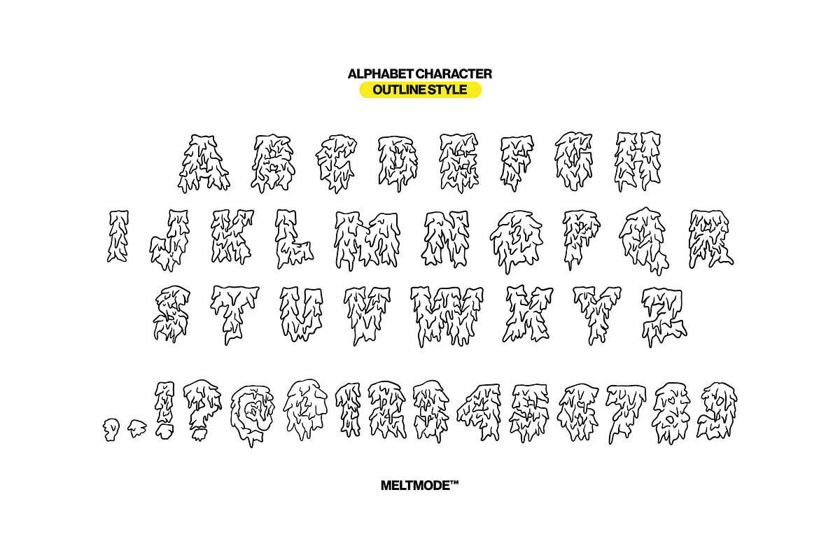 Meltmode - Dripping Liquid Display, a Handwritten Font by Imoodev (Photo 7 of 7)