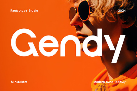 Gendy Modern Sans Font, a Sans Serif Font by RantautypeStudio