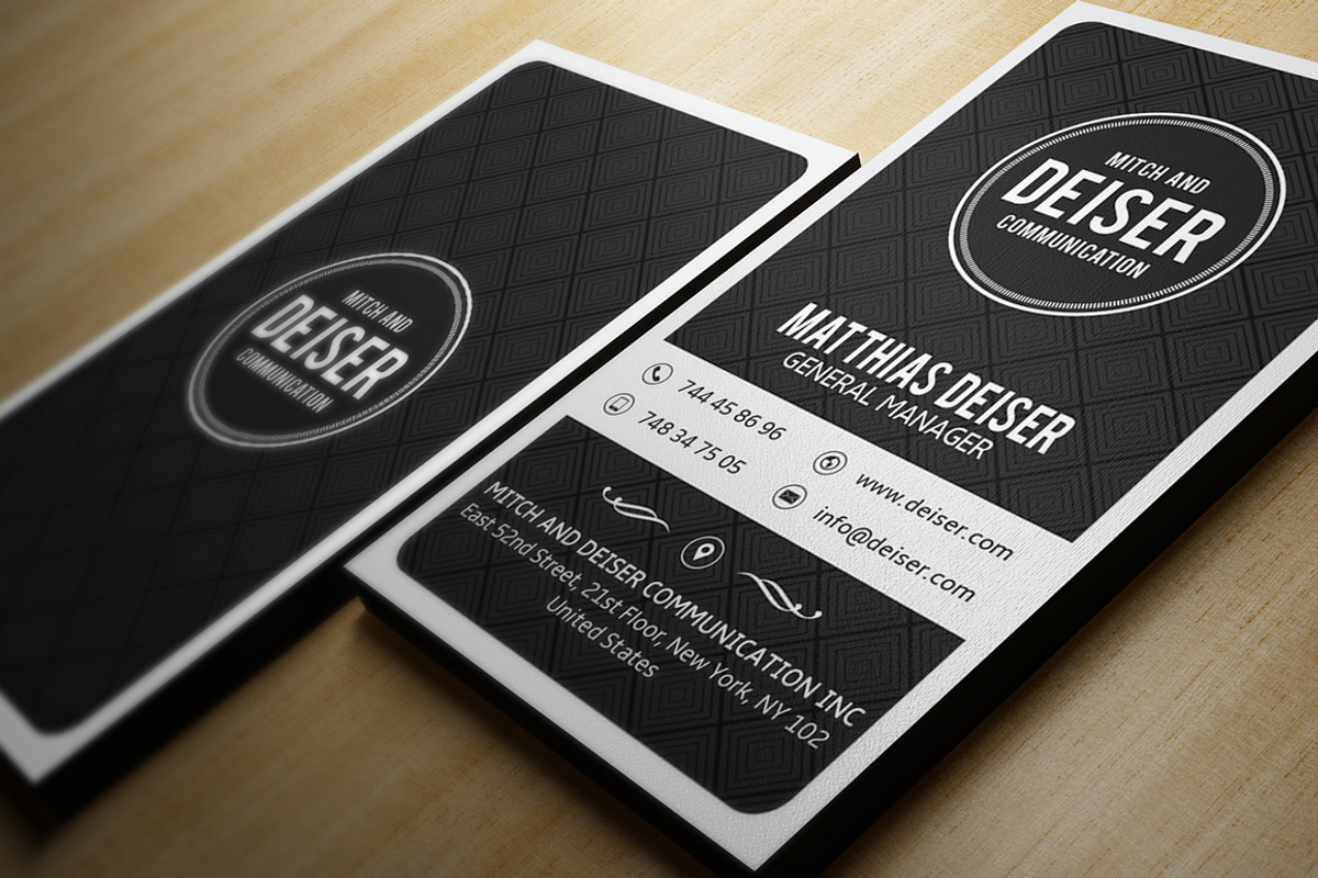 Black And White Business Card, a Business Card Template by Marvel (Photo 3 of 3)