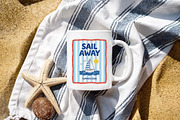 Coastal Summer Stamp Clipart Bundle, an Illustration by Dream Creation (Thumbnail 6 of 8)