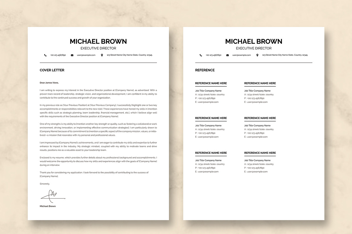 Executive Director Resume Template, a Resume Template by ResumeInventor (Photo 4 of 9)