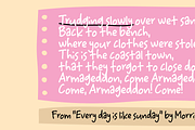 Trudging Slowly - hasty handwriting, a Handwritten Font by pizzadudedotdk (Thumbnail 3 of 9)