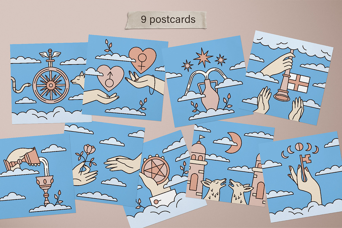 Tenderness Tarot cards collection, an Illustration by illustrator_natalie (Photo 7 of 15)