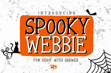 Spooky Webbie - Fun Serif with Web