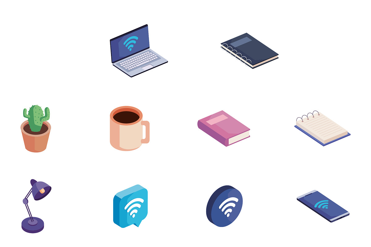 Work From Home Icon Set