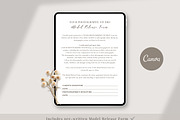 Photography Model Release Canva Form, a Templates & Theme by Princess & the Pea Design (Thumbnail 3 of 5)