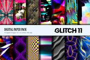 Glitch Psychedelic 11. Digital Paper, a Texture Illustration by KENO Mascots (Thumbnail 1 of 9)