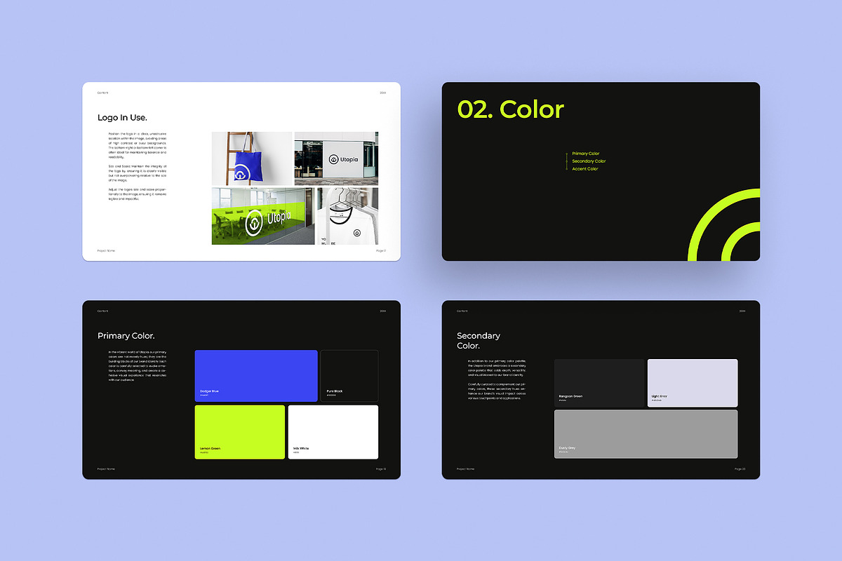 Utopia V2| Brand Guidelines Template, a Branding & Logo Template by graphypix (Photo 5 of 20)