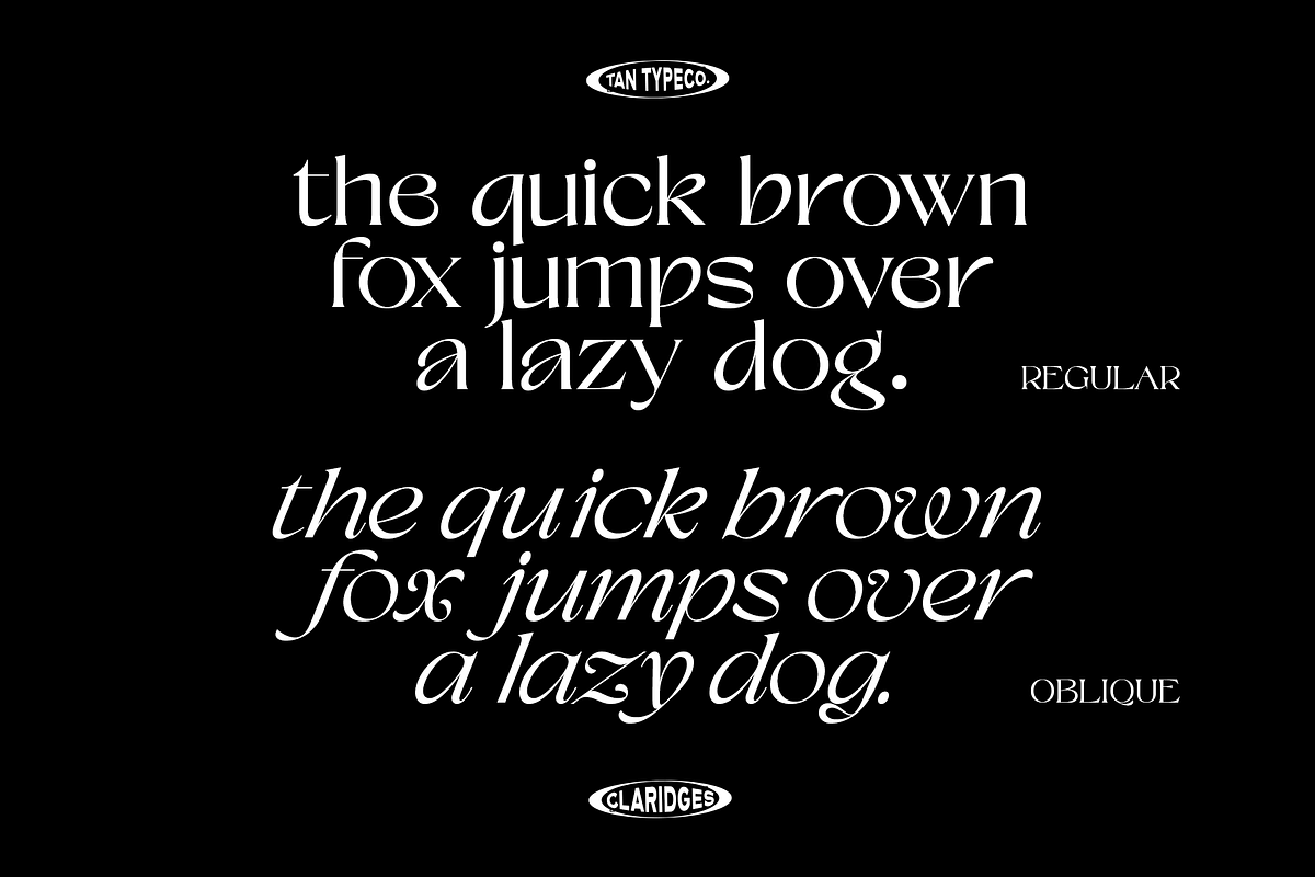 TAN - CLARIDGES, a Font by TanType (Photo 6 of 13)