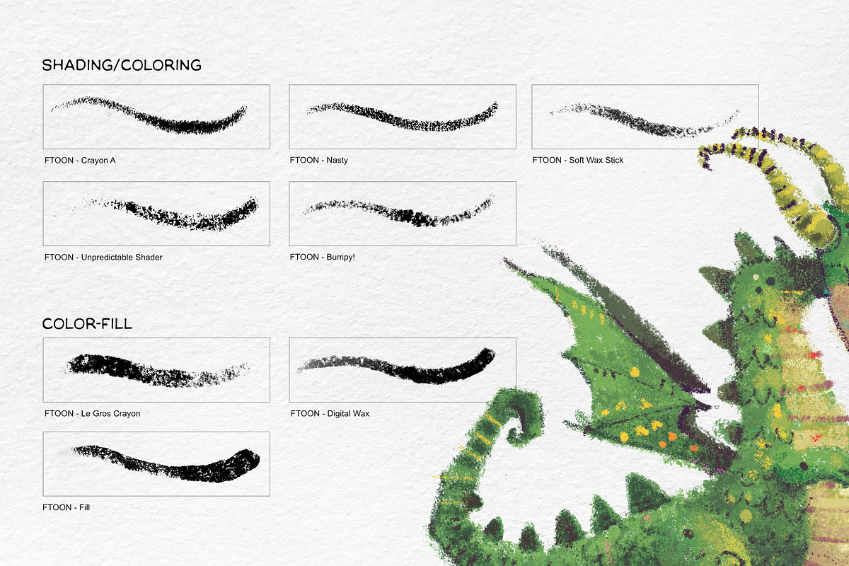 Crayon Box for Affinity, a Brush Add-On by Frankentoon Store (Photo 5 of 8)