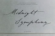 Midnight Symphony // Script font, a Handwritten Font by PeachCreme (Thumbnail 1 of 15)
