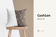 Square Cushion Mockup, a Household Mockup by LinnestCreative (Thumbnail 1 of 5)