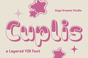 Cuplis - Y2K Handwriting Font, a Sans Serif Font by Huge Dream Studio (Thumbnail 1 of 9)