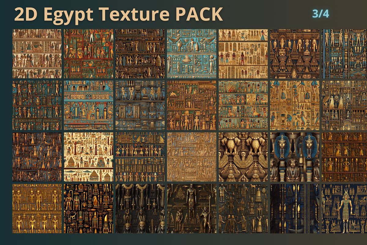 Egyptian texture: Seamless & Tileabl, a Texture Graphic by TwoBitsCompany (Photo 4 of 8)