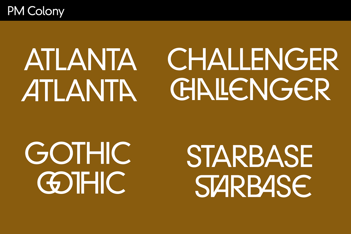 PM Colony Classic Sci-Fi Font, a Sans Serif Font by Paper Moon Graphic Supply (Photo 5 of 7)